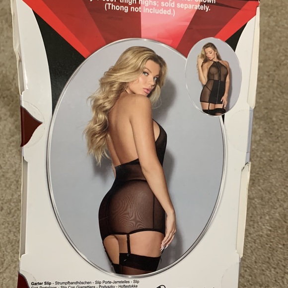 Stretch Mesh Garter Slip One Size Fits Most (NWOT) - Picture 4 of 6